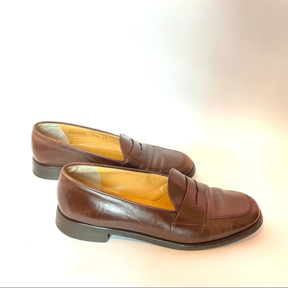 Coach J115 Brown Leather Penny Loafer - Picture 2 of 10